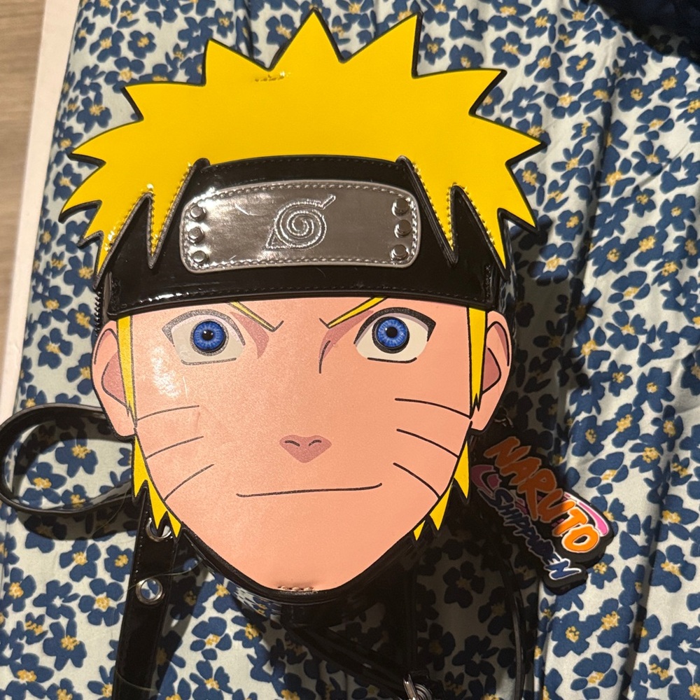 Dolls Kill x Naruto Black Heart Crossbody Bag